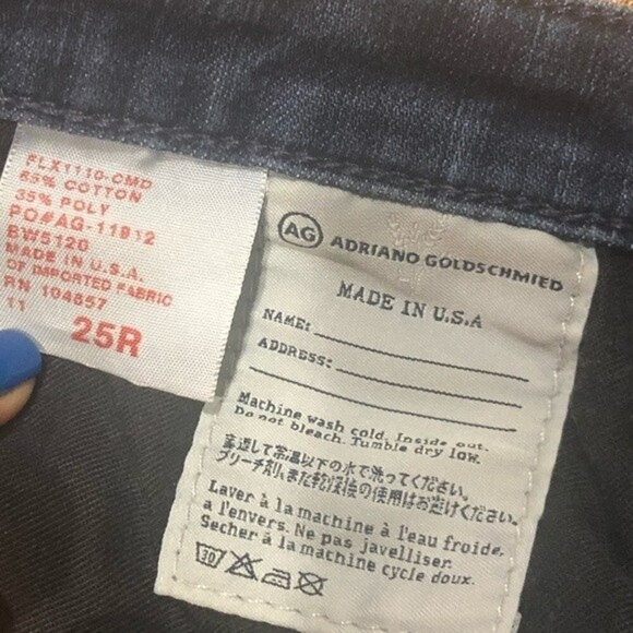 AG The Stilt Cigarrette Leg Jeans Size 25R - Picture 7 of 9